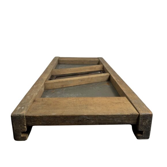 Primitive Slaw Sauerkraut Cutter Mandolin Slicer Rustic Farmhouse Country Decor - Picture 6 of 7